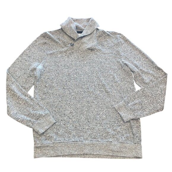 NWOT AG Adriano Goldschmied Men's M Cowl Neck Sweater Heather Gray Lightweight - Picture 1 of 6